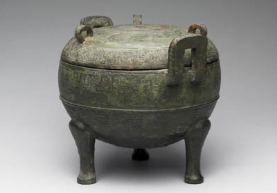 图片[2]-Ding cauldron with bands of animal pattern, late Spring and Autumn period, c.6th-5th century BCE-China Archive